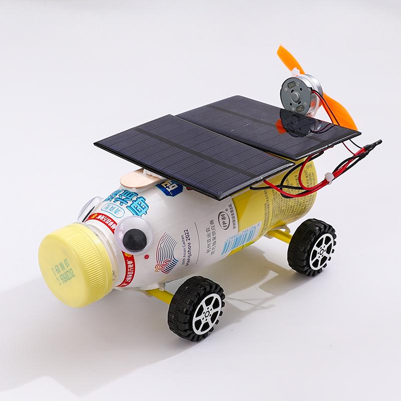 DIY Eco-Friendly Solar-Powered Aerodynamic Toy Car for Kids