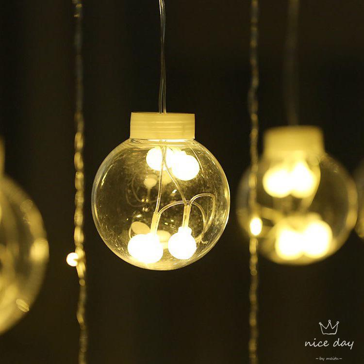 Solar LED Star Curtain Lights for Windows and Courtyard Decor
