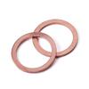 Red Copper Thick Flat Washers for Marine Instruments - Available in M5, M6, M8, M10, M12, M16, M48 Inner Diameters