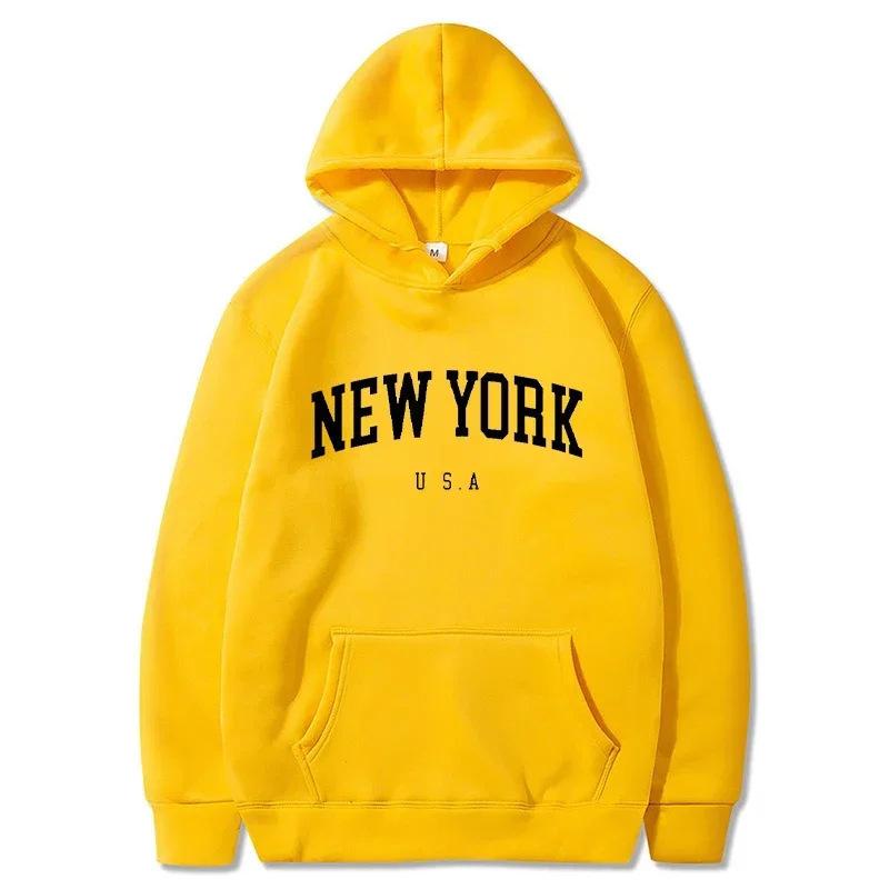 Men's and Women's Hooded Fashion Letter Trend Pattern Sweatshirt Loose Casual Jumper Sportswear