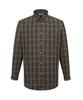 DAKS SHIRTS 100% Cotton Small Check Shirt Regular Fit Black_Dma1Shcl140K1