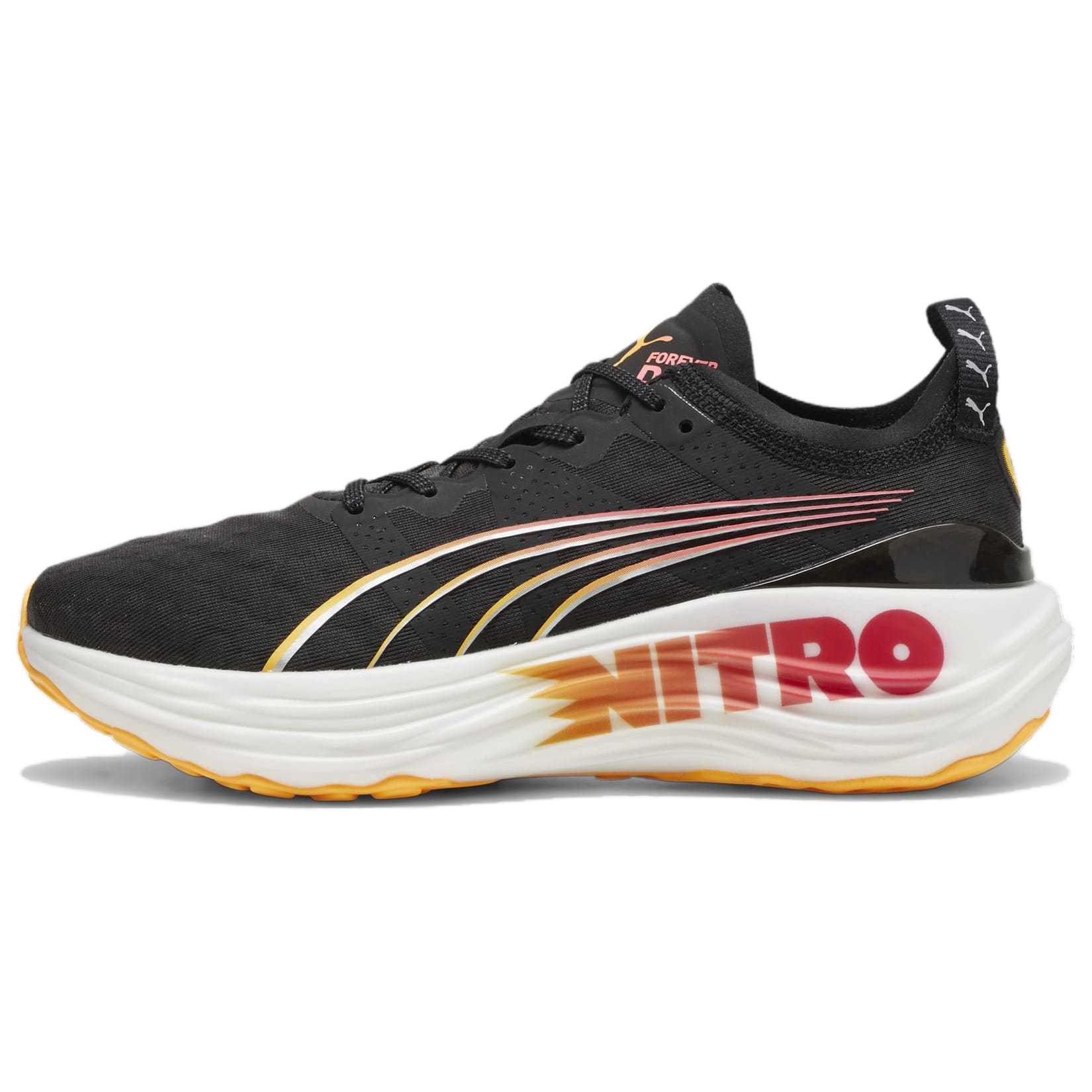 

New PUMA ForeverRun Nitro Black Sun Stream Women s 309704-01 38