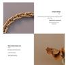 Italian Woven Chain Hip-Hop Style Necklace & Bracelet Set - Women's Handmade Titanium Steel Jewelry