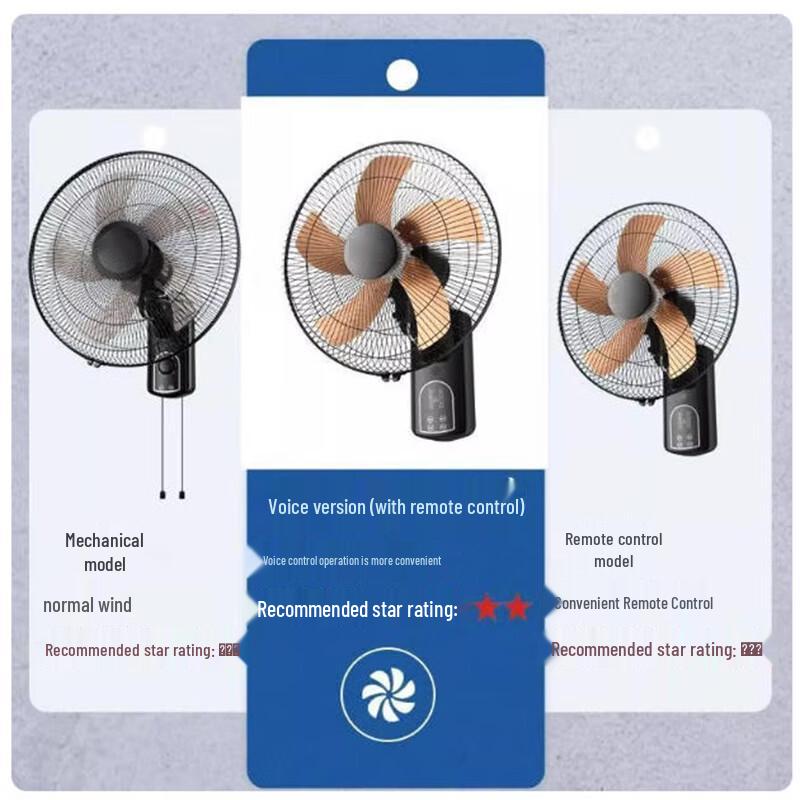 Tanhu 16-inch Wall-Mounted Electric Fan