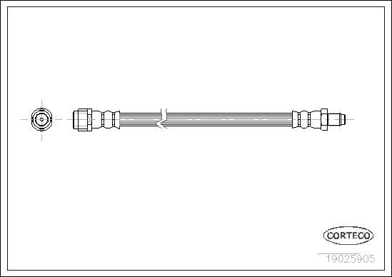 Corteco Brake Hose 19025905 Rozmiar 042