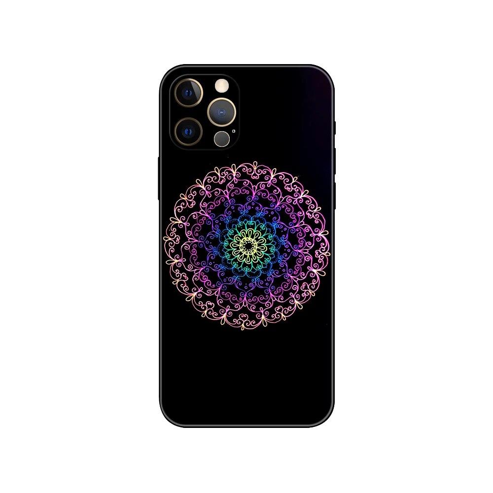 Husă de telefon cu artă cerc pentru iPhone Samsung Galaxy Redmi Xiaomi Oppo OnePlus Note SA 7 8 9 10 11 12 13 14 20 21 22 23 53 54 Pro Max Plus Ultra TPU moale