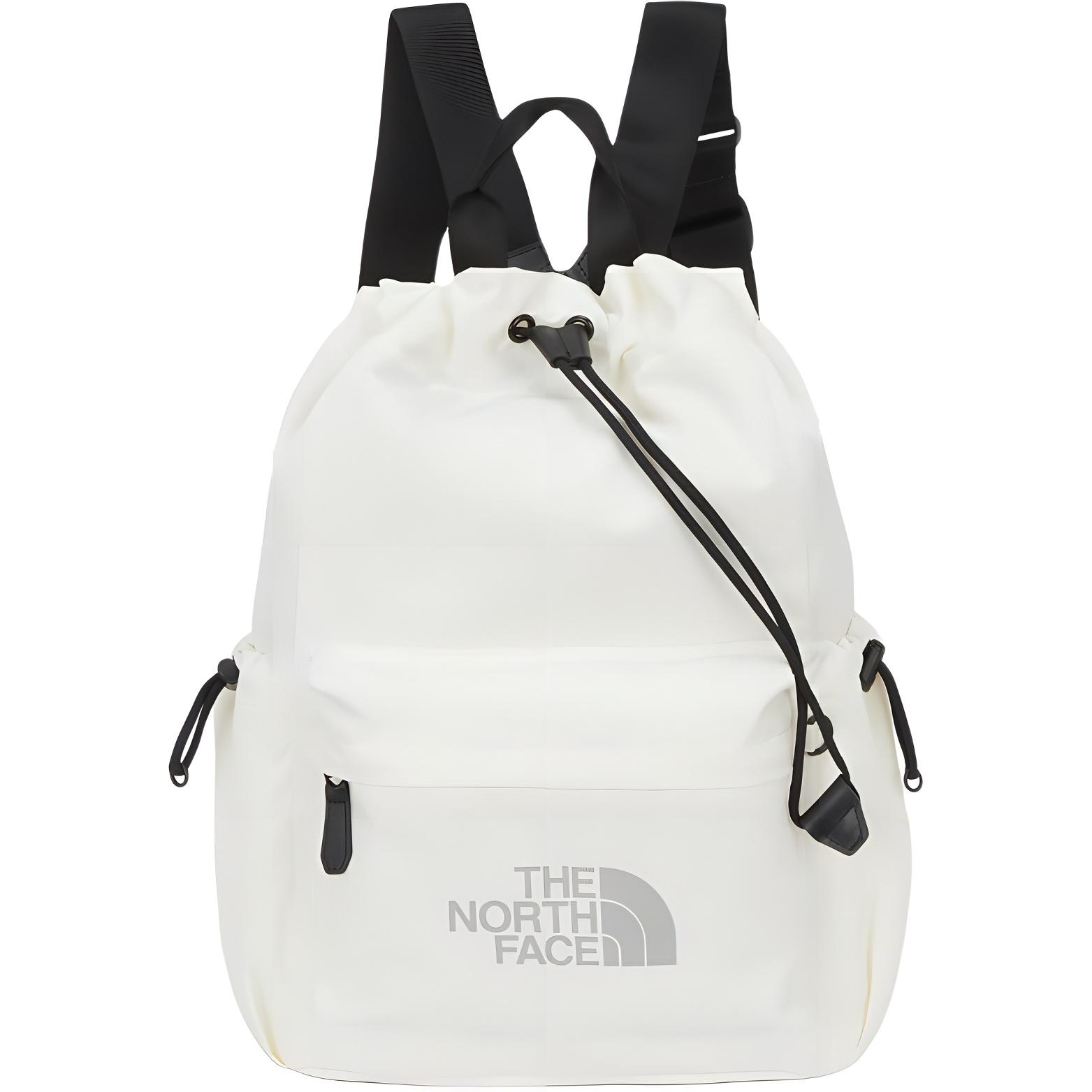 The North Face 16L Logo Backpack Outdoor Bag Unisex Backpacks Cream-White NN2PQ07K Cream White
