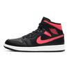 Jordan 1 Mid Black Siren Red Women's Jordan BQ6472-004