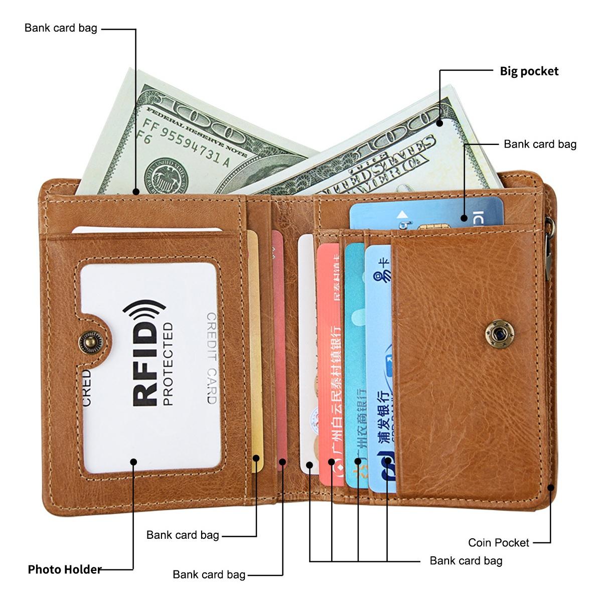 Мужской кошелек из натуральной кожи из воловьей кожи — фото 6