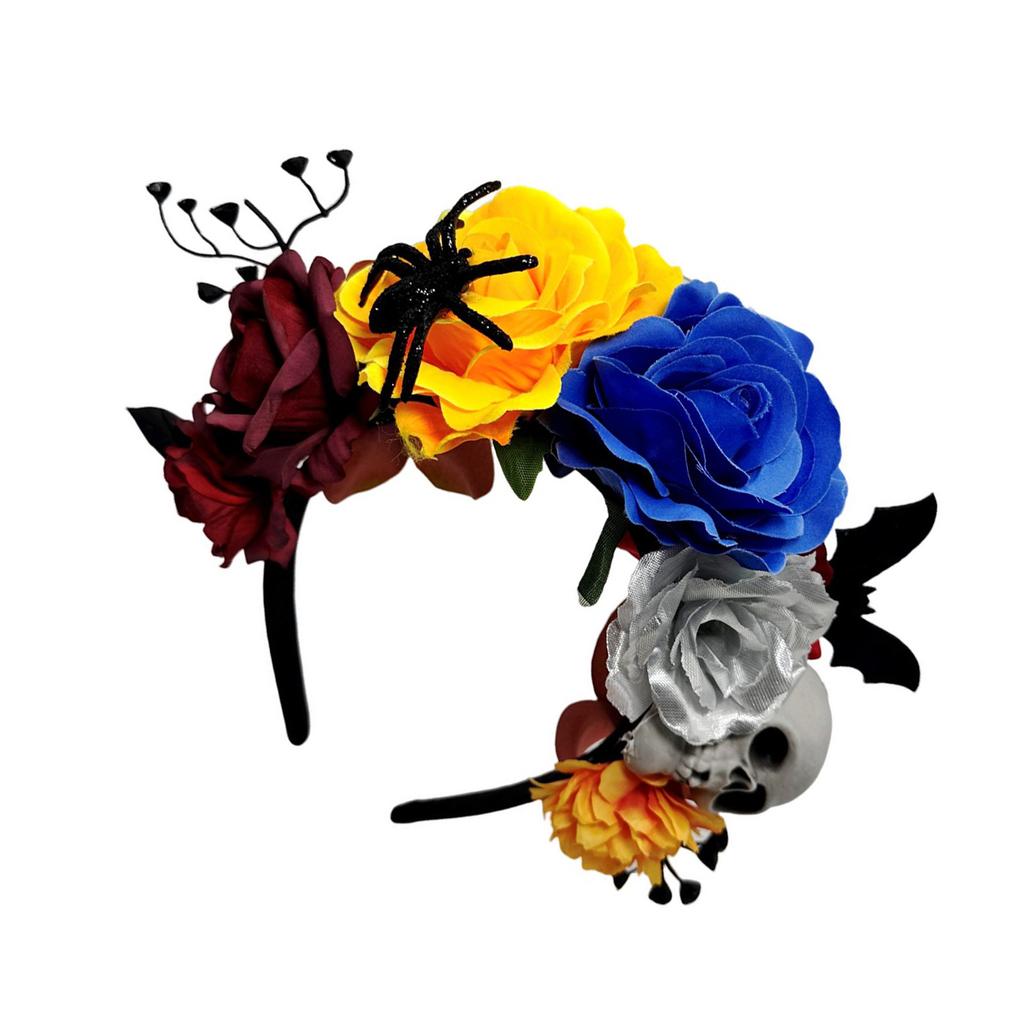 Dunkle Serie Rose Blume Haarreif Rollenspiel Zubehör Für Halloween Thema Event Und Feiertagsumzüge Verkleidung Kopfschmuck