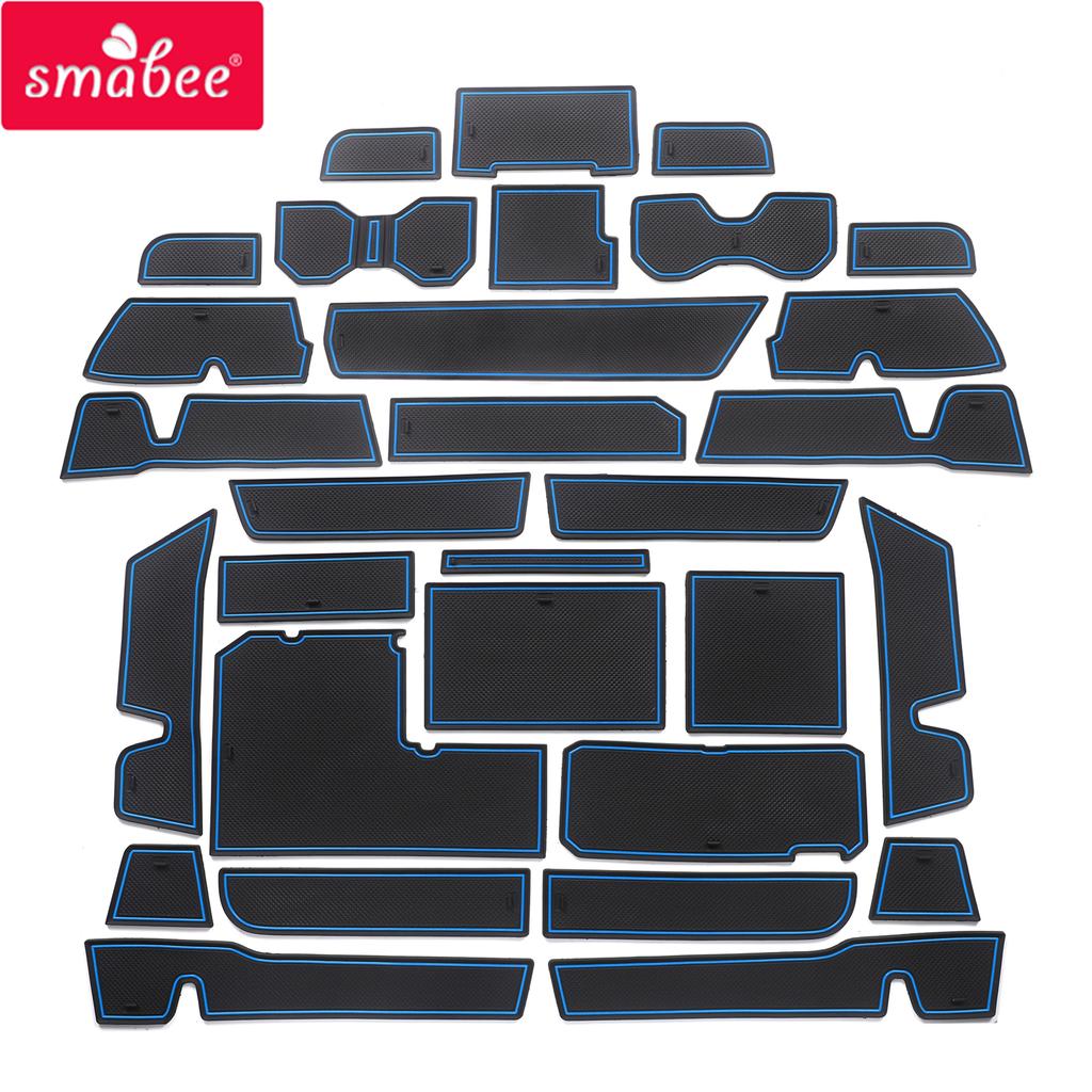 Smabee Gate Slot Cup Mat for Toyota TUNDRA 2024 Interior Accessories Anti-Slip Pad Non-Slip Door Mats Car Sticker Rubber Coaster