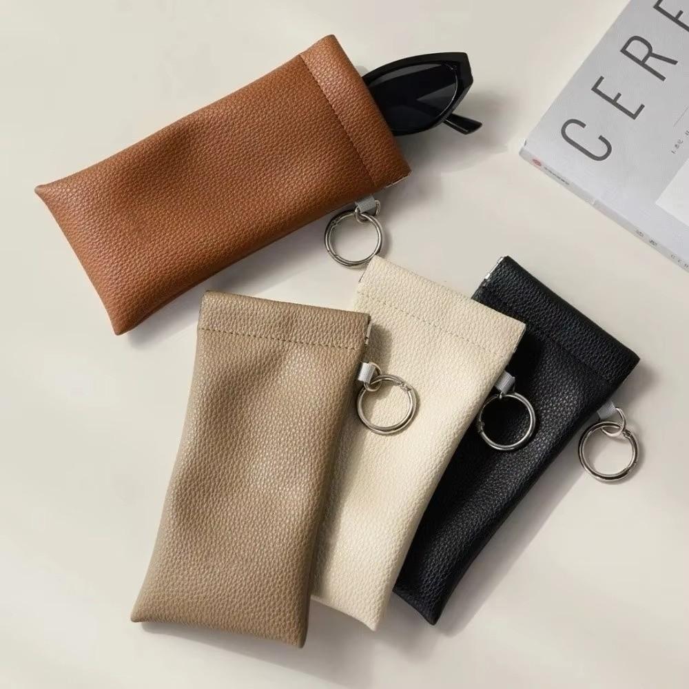 Dustproof Glasses Protective Case PU Leather Sunglasses Case Eyeglass Storage Bag  Travel Use