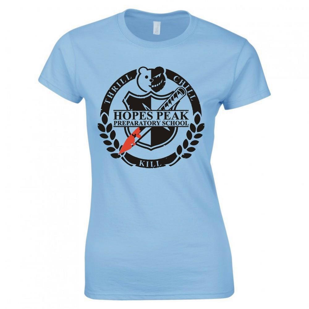 Inspired By Danganronpa Hopes Peak Crest Ladies Skinny Fit Tshirt S