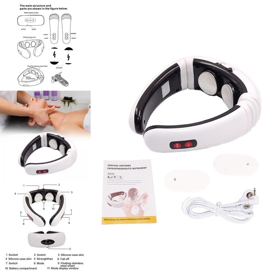 Neck Massager With Pulse Electromagnetic Therapy For Shoulder And Cervical Relief