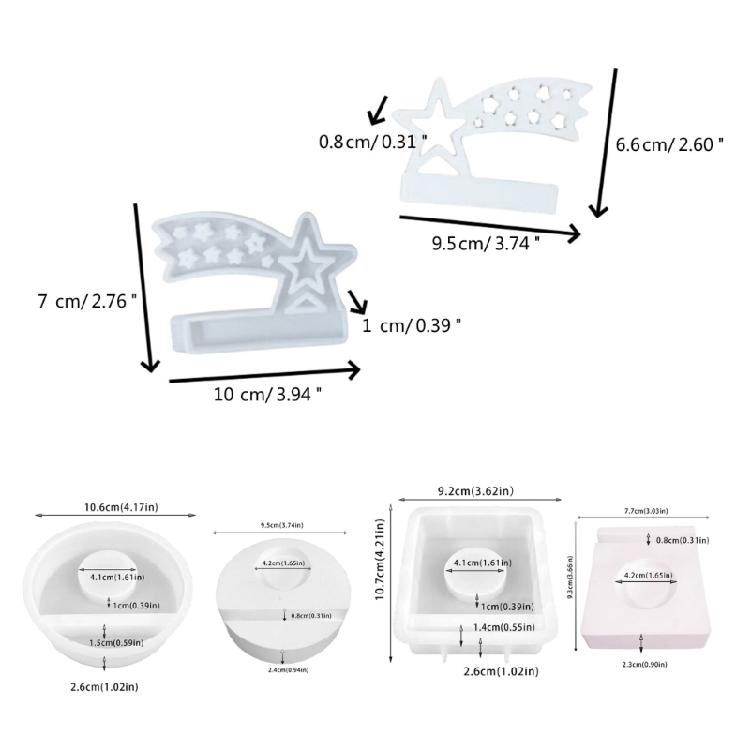 Rabbit Silicone Mould Candlesticks Plasters Gypsum Aromatherapy Candle Holder Molds