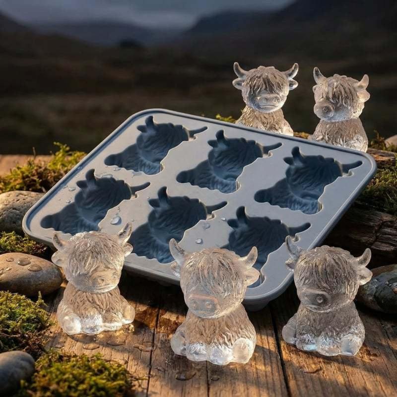 Rabbits Cattle Ice Cubes Maker Silicone Mould Quick For Cafes Households Food Grade Materials