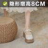 Small Inner Height Increase Women's Shoes Spring and Autumn New Platform Shorts Le Pearl Mary Jane Single Shoes Women's Small Size 32