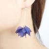 Korean Flower Petals and Leaves Long Fringed Stud Earrings, Japanese and Korean Personality Small, Fresh and Versatile Student Jewelry