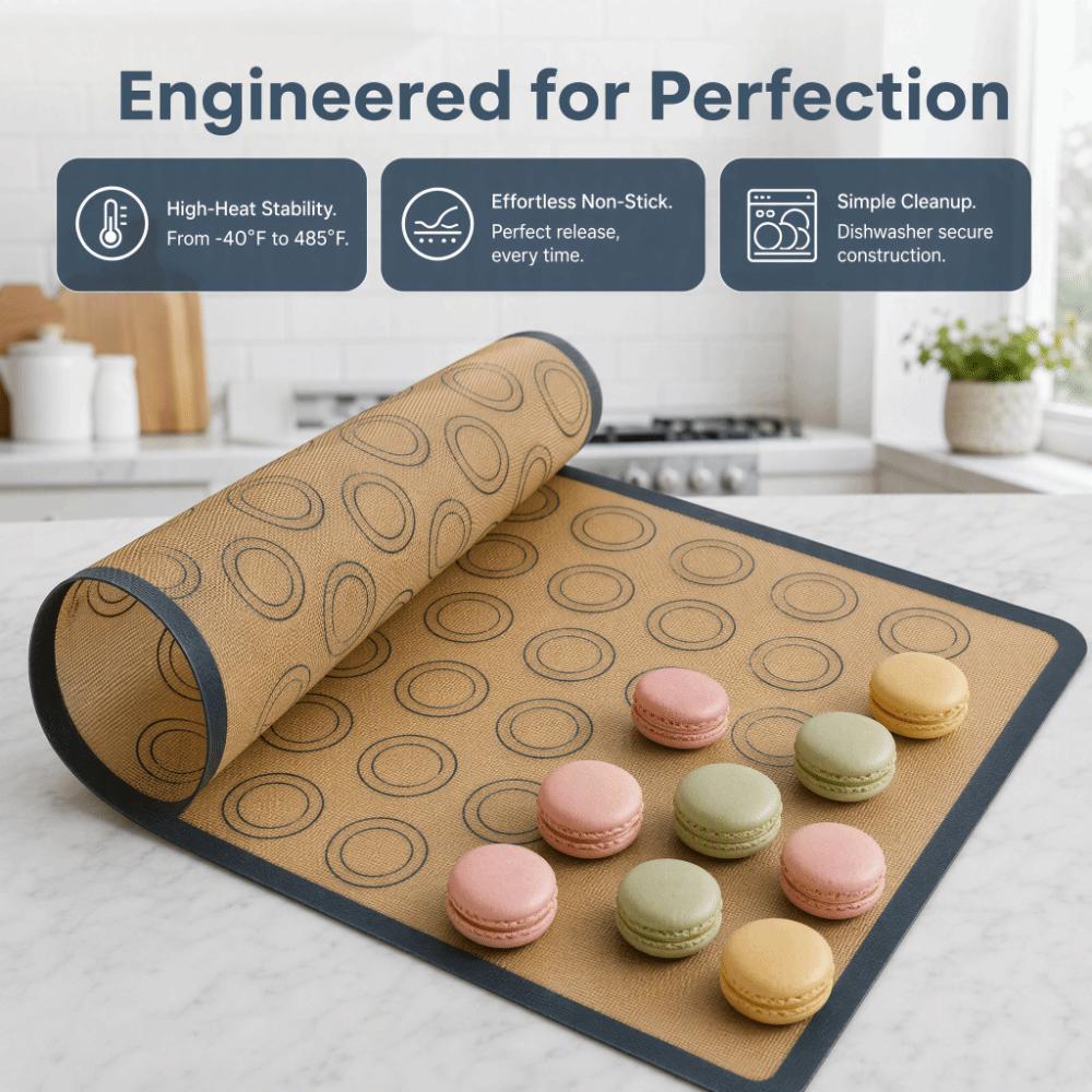 Fiberglass Silicone Baking Mat Food Grade Silicone Oven Liner Cookie Baking Mat  Pizza Bread Baking