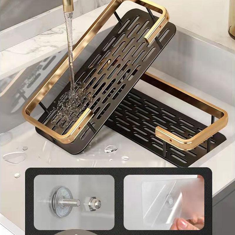 Baderomshyller Perforert-gratis toalettoppbevaringshylle Toalettsaker Veggfeste Oppbevaringsstativ Kjøkken Organisering Kosmetisk skap Oppbevaringsstativ