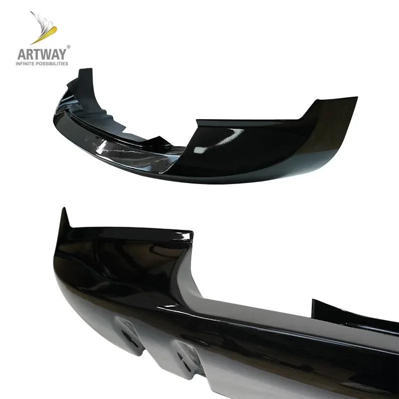 For Land Rover Defender 90/110 2020 2021 2022 2023 High Quality ABS Black Bumper Front Lip Wind Knife Spoiler Cover Body Kit