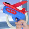 Foam Airplane Toy with Launcher 2 Flight Modes No Batteries Required Fun Long Easy Assembly Kids Outdoor Catapult
