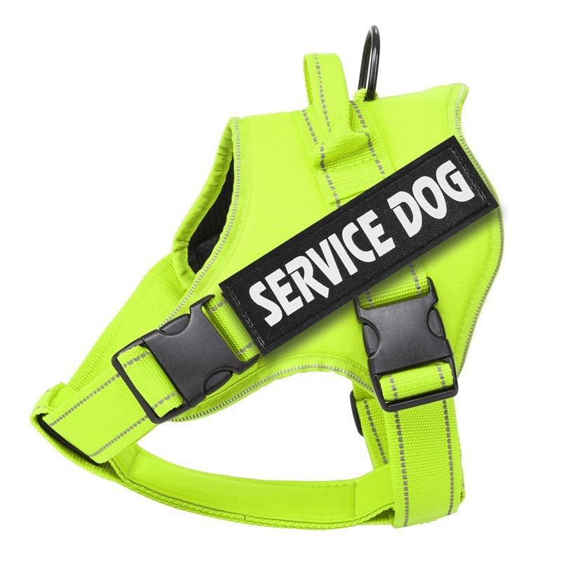 Reflective Anti-Pull Dog Harness With Hook And Loop Patch Panel