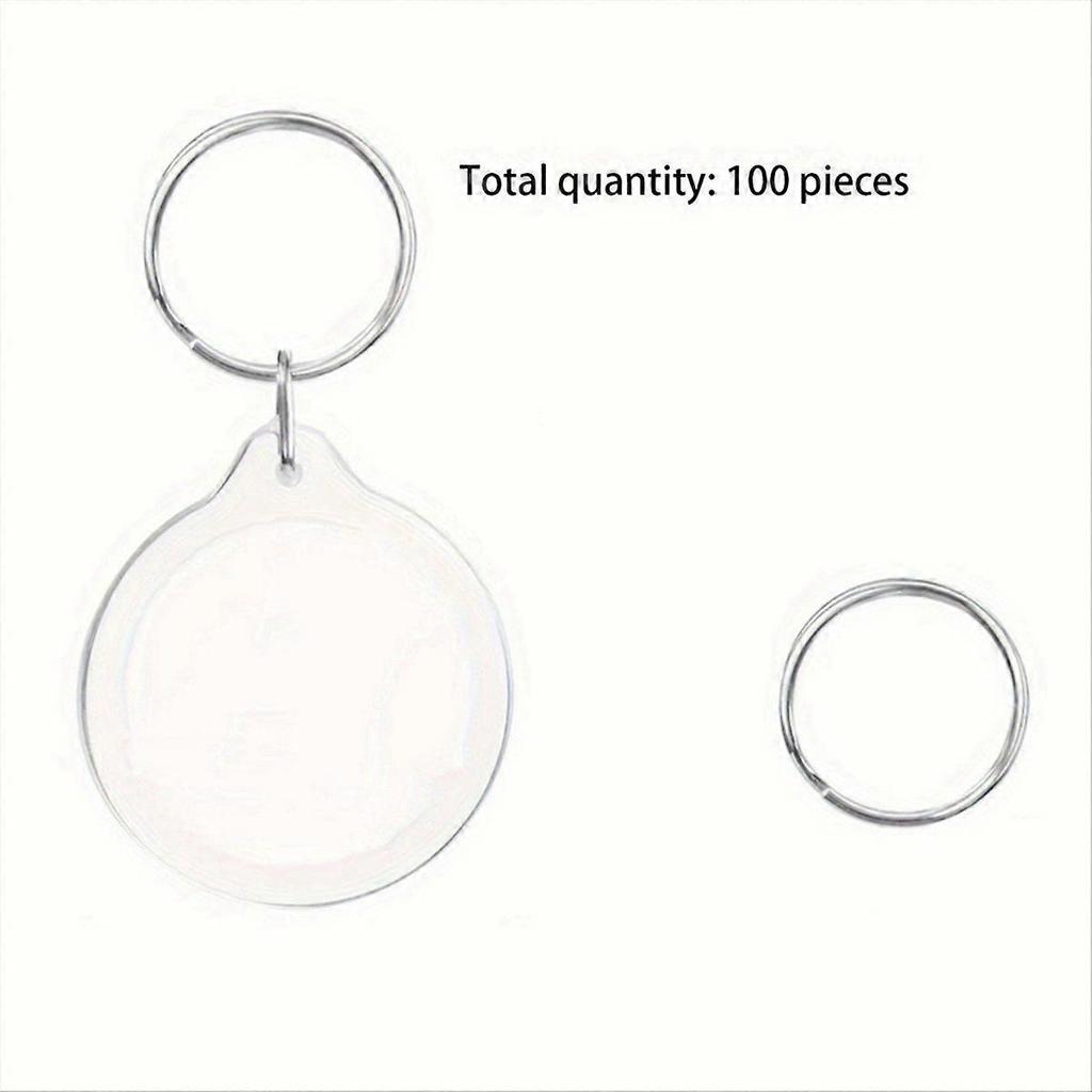 100pcs Pendant Picture Frame Keyrings, Photo Frame Keyring Holder,