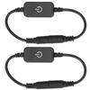 2pcs LED Strip Touch Dimmer Dimming On Off Switch Controller for DC 5V‑24V Single Color Strip Light
