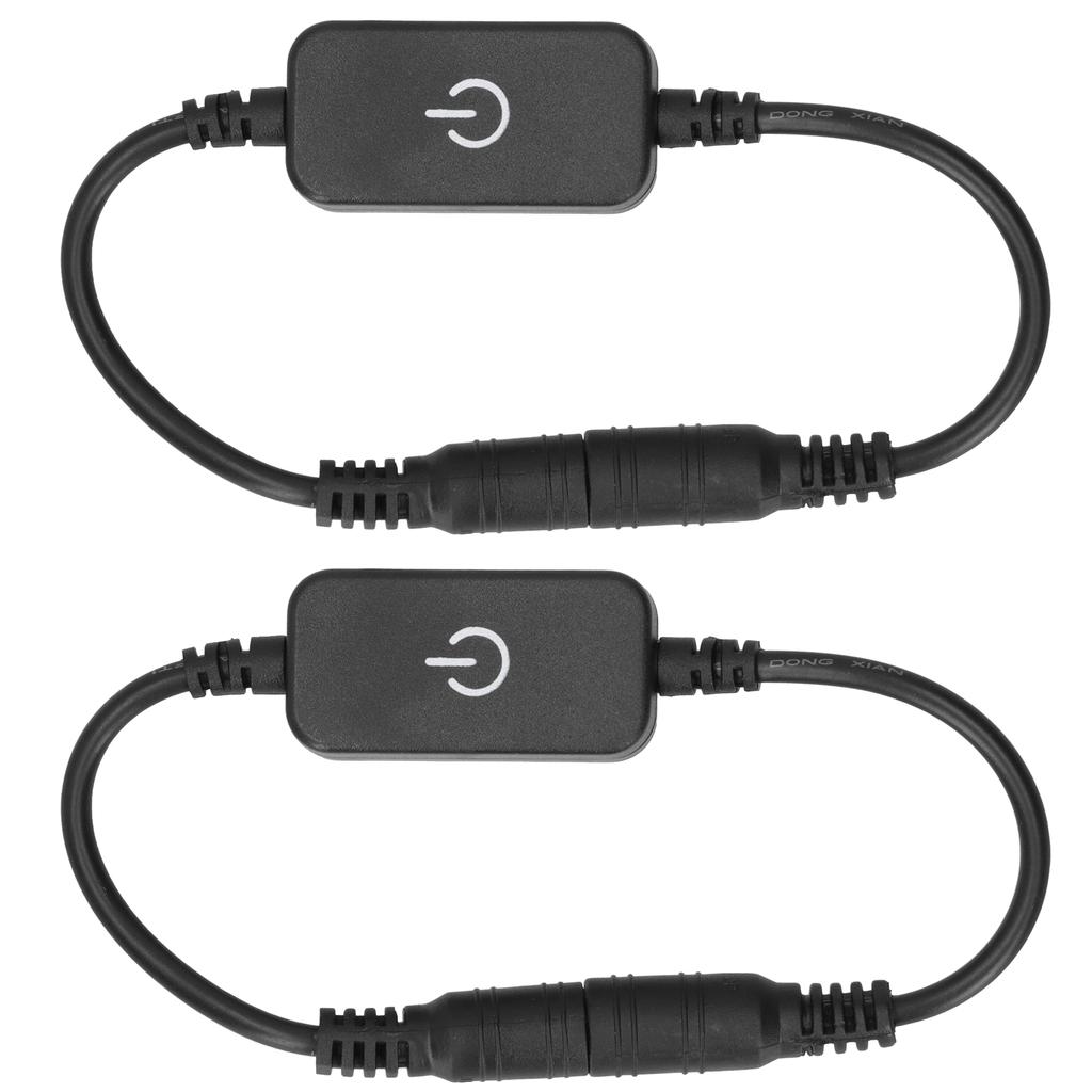 2pcs LED Strip Touch Dimmer Dimming On Off Switch Controller for DC 5V‑24V Single Color Strip Light