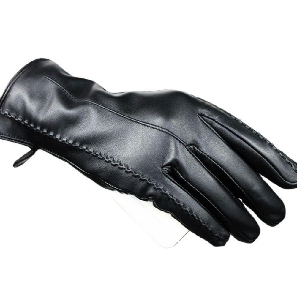 Real sheepskin gloves women's winter riding warm women's touch screen winter skiing cold-proof leather gloves