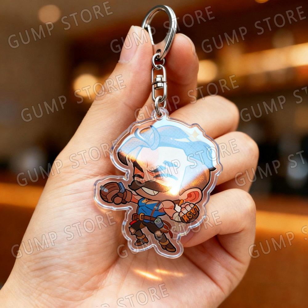 Cute Deadlock Charms Chibi Keychain for Accessorie Shiv Pocket Doorman Drifter Mina Ivy Lash Paige Keyrings Jewelry Manga Gifts