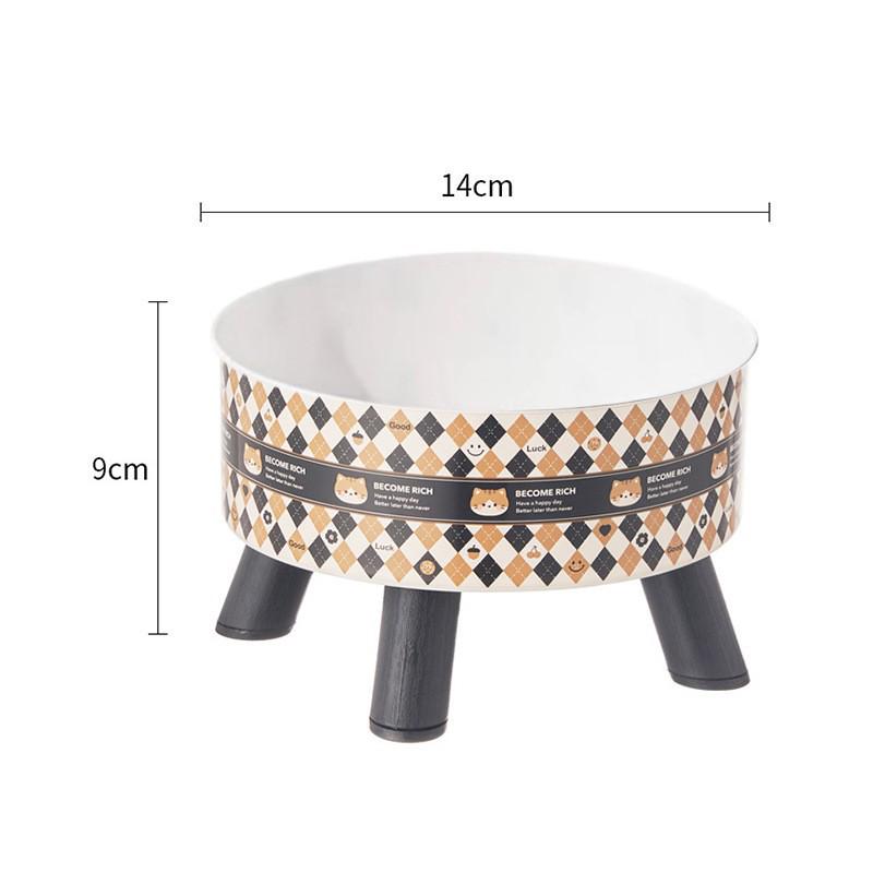 Non-Slip Stainless Steel Pet Bowl - High-Footed Design for Cat & Dog Neck Protection