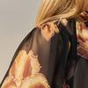 Maxza Flower Corsage High Neck Sheer Blouse Zf05qb008nh