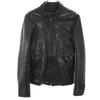 LITHIUM HOMME Made In Japan Cowhide Leather Single Riders Jacket 44 Black Men's Used