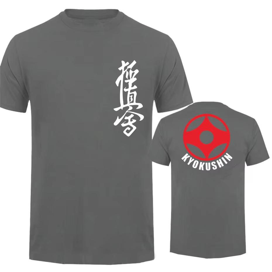 Tshirt Men Unisex Tshirt Black Tshirts Homme Tees Kyokushin Karate Masutatsu Oyama Karate Japan Custom T-Shirt Print TShirt Men