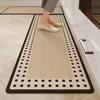 Kitchen Mat Non Slip Waterproof TPE Foam Rug Dark Brown Anti Fatigue Floor Mats for Kitchen