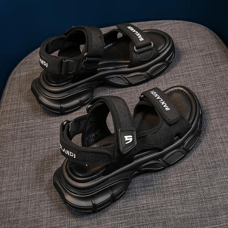 Sports sandals women's summer 2025 new lightweight platform casual beach shoes Velcro sandals