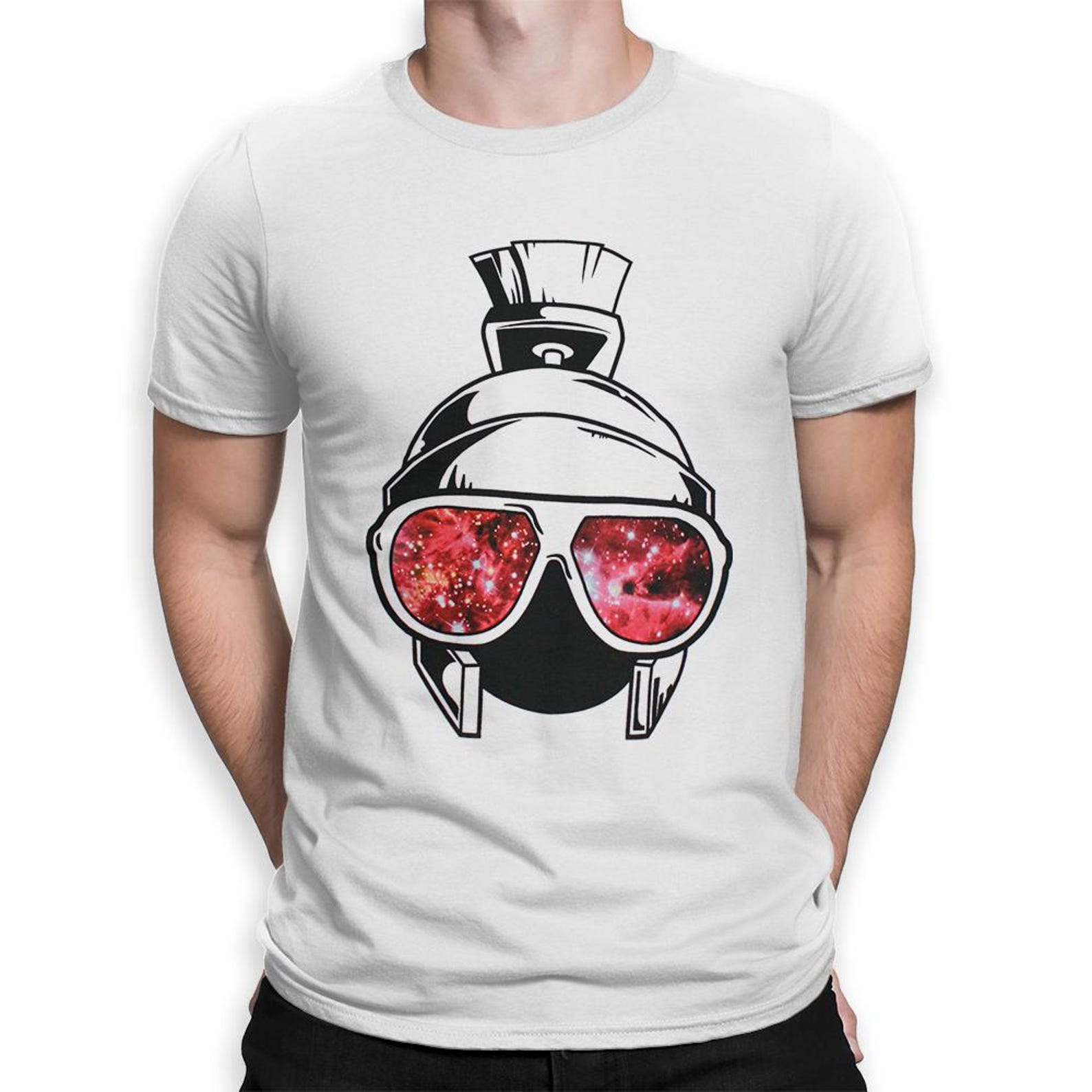 Marvin the Martian with Glasses T-Shirt, Men s and Women s Sizes S