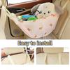 Car Storage Net Pocket Hanging Bag Multifunctional Rear Seat Back Tundish Bag Storage Bag Cute Car Storage Auto Trunk Organizer