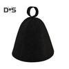 Felt Sunna Hat Unisex Vaporarium Hat Thermal Insulation Elastic Water-absorbing Hair Drying Cap Solid Color Spa Bath Accessories