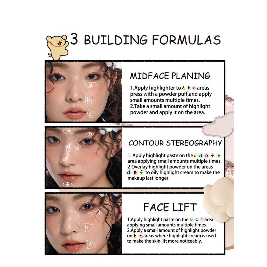 Little ONDINE duo-color highlighter 01 3g+6.5g/0.11oz+0.23oz