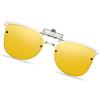 Polarized Sunglasses for Night Yellow Polarized Attaches Over Sunglasses for Night Night Rainy Day and Night Use [KANGYONG] Clip-on Driving, Lenses,