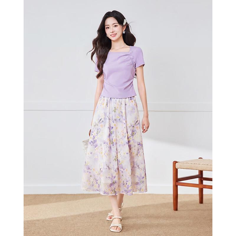 IEF Petite Sweet Lady Top & Skirt Set
