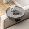 Waterproof Mobile Sofa Armrest Tray Round Couch Arm Side Holder Sofa Arm Rest Organizer  Coffee