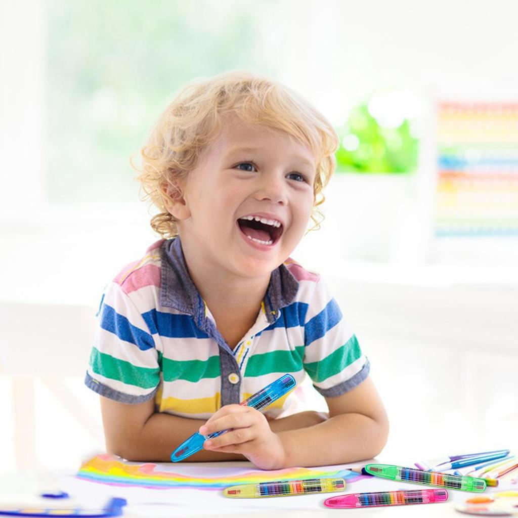 Cute Kawaii Crayons Oil Pastel Colored Graffiti Pen for Kids Painting Drawing Supplies Student Stationery 20 Colors