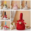 Korean Style New Year Drawstring Bag Bowknot Red Handbag Wedding Candy Bag  Wedding