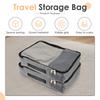 4 Pcs Travel Compressed Packing Cubes Storage Bag With Shoe Bag Mesh Waterproof Portable Suitcase Handbag Luggage Organizer