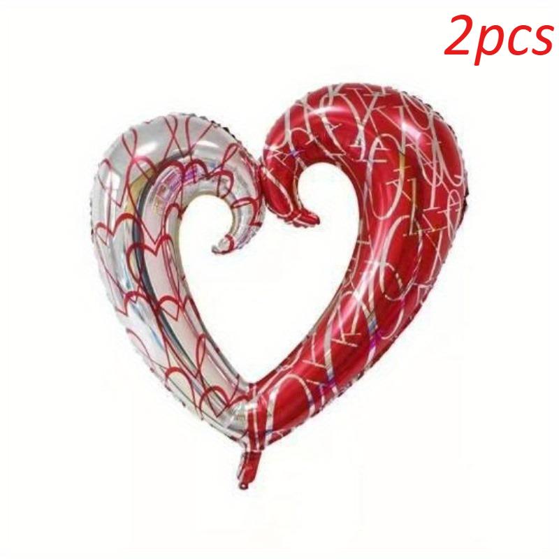 

2pcs Heart Balloons Inflatable Latex Balloon for Valentine Day Wedding Party Anniversary Decoration Supplies 43inch