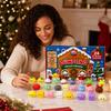 Weihnachts-Adventskalender für Erwachsene mit weichen sensorischen Spielzeugen - Niedliche Countdown-Überraschungs-Geschenkbox